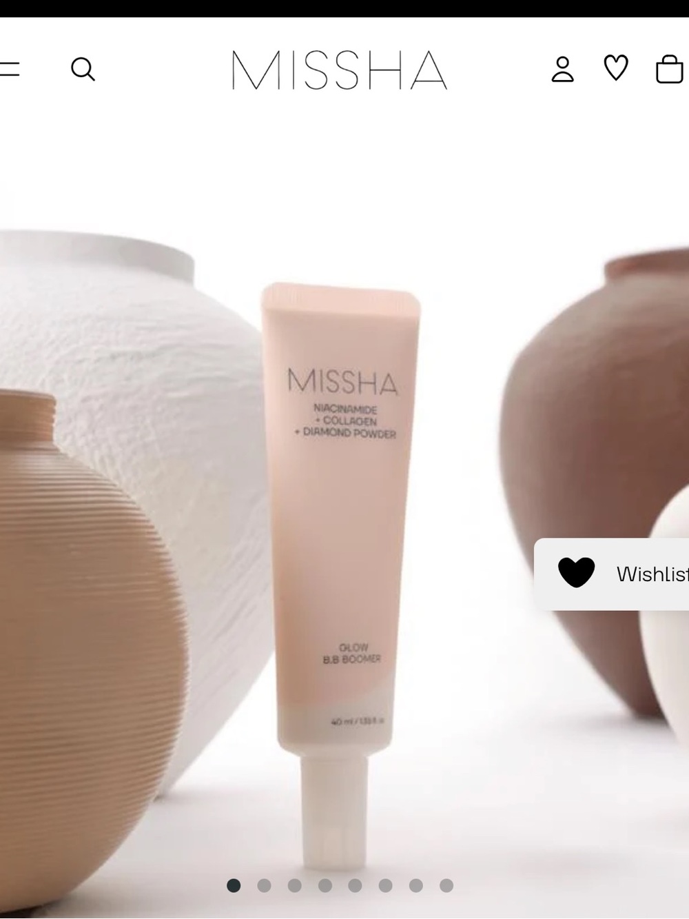Bundle of 2 BNIB missha Radiance-Boosting BB Boomer Primer - Cream